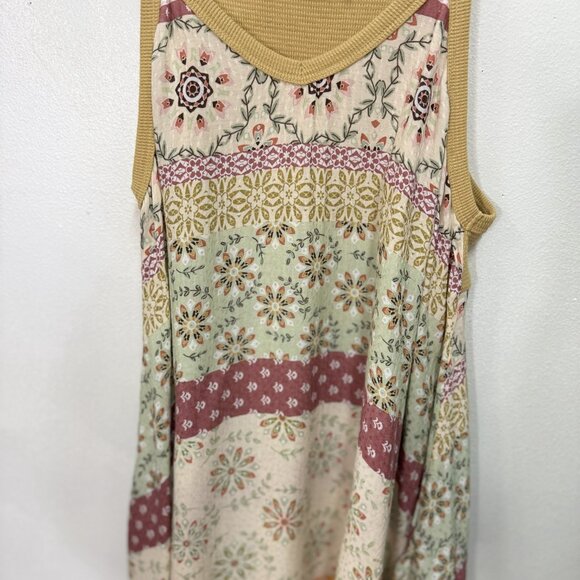 NWOT, Never Worn, DOE & RAE, Multi Color Design, Tank Top, Size M - Picture 3 of 6